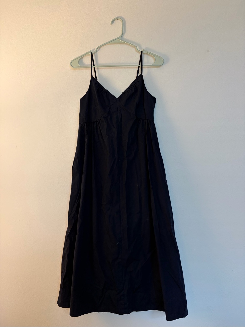 GAP Navy Spaghetti-Strap Maxi Dress
